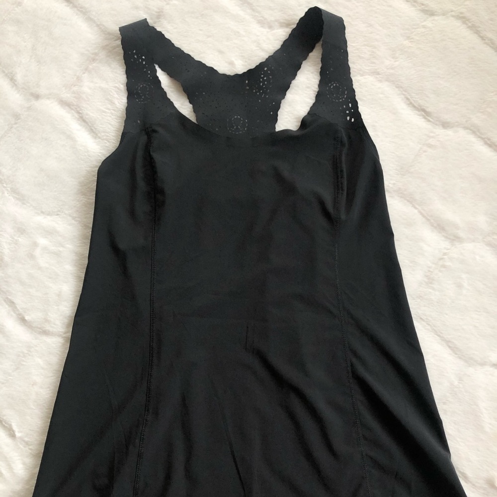 Lululemon Black Eyelet Tank